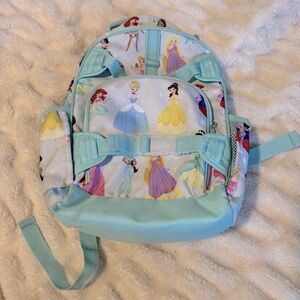 Pottery Barn princess print preschool size book bag